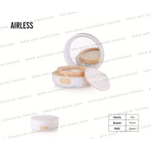 White Cheap Price Cosmetic Powder Case Round Loose Powder Compact Case